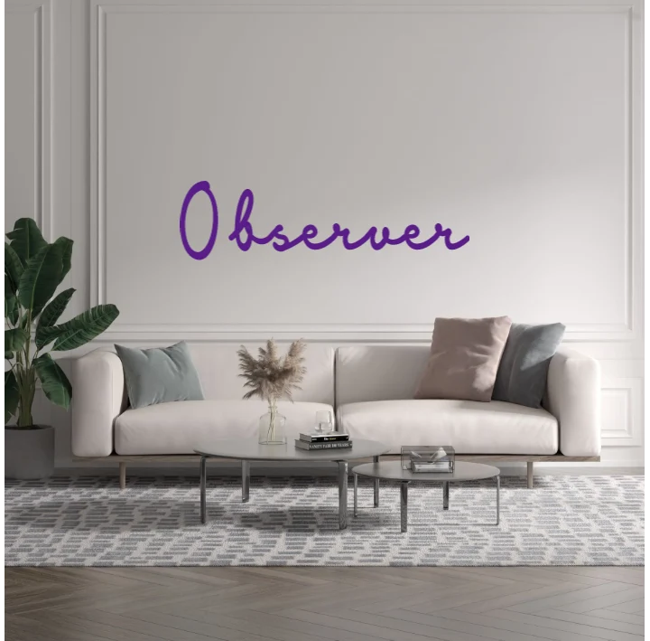 Custom text: Observer