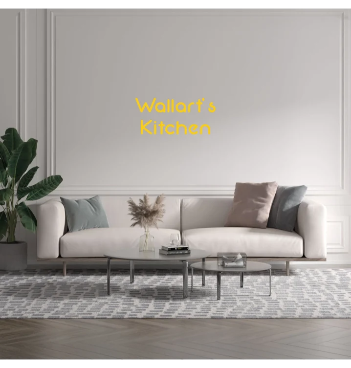 Custom text: Wallart's Kitchen