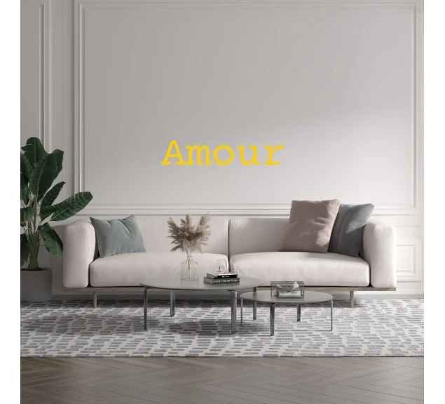 Custom text: Amour