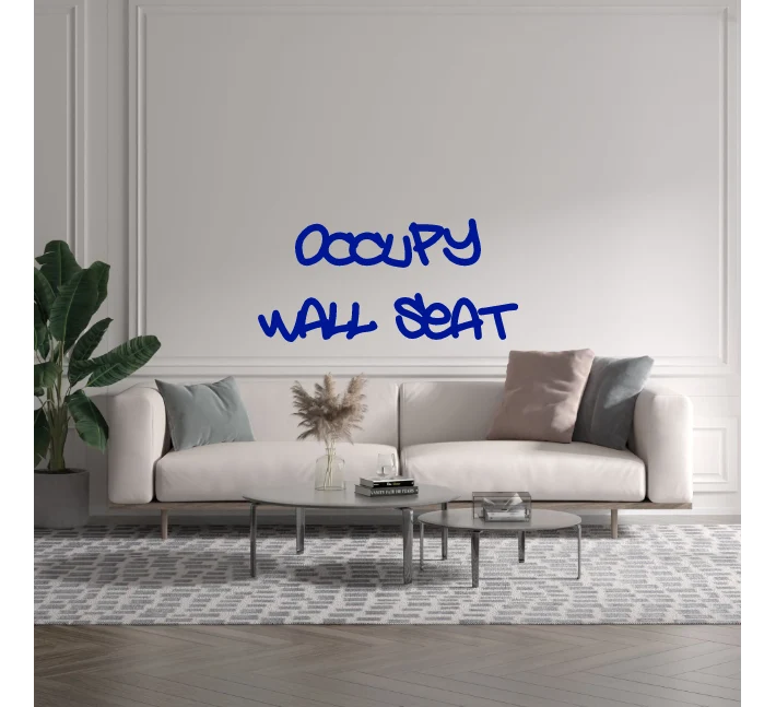Custom text: Occupy Wall Seat