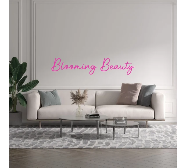 Custom text: Blooming Beauty