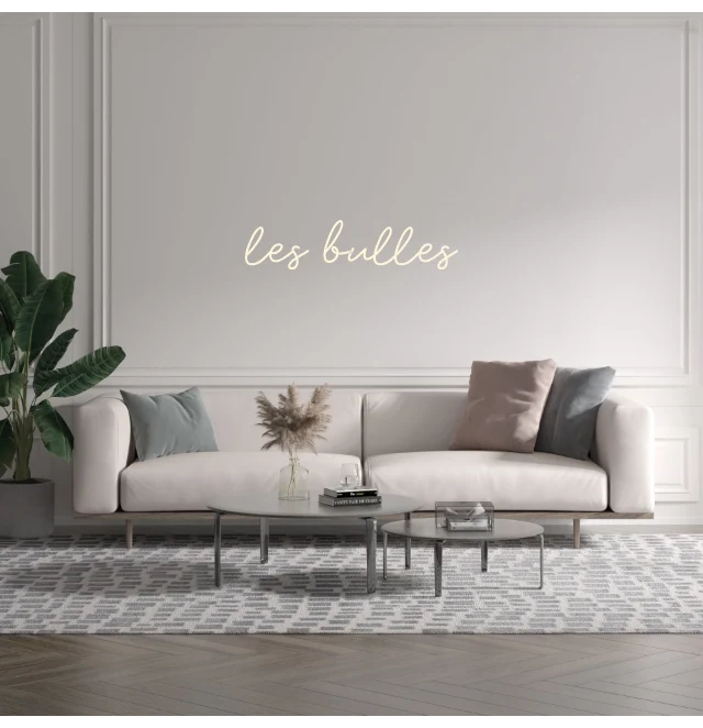 Custom text: les bulles
