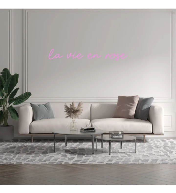 Custom text: la vie en rose