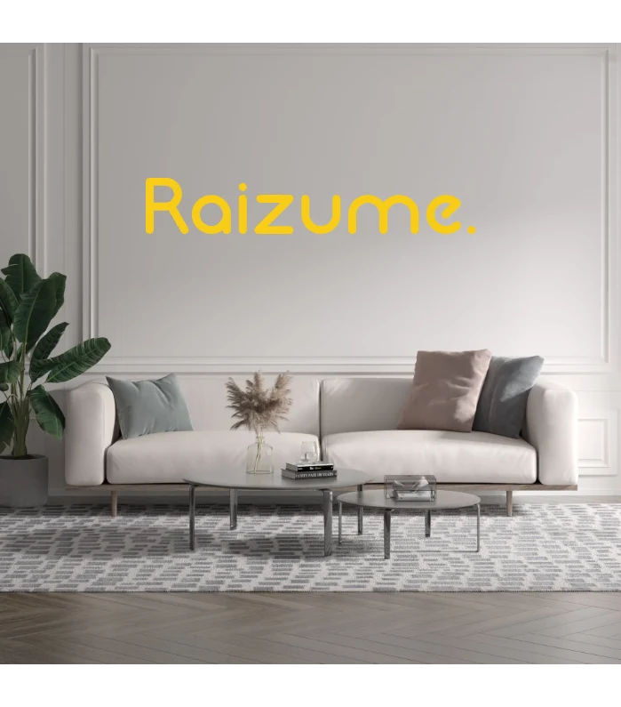 Custom text: Raizume.