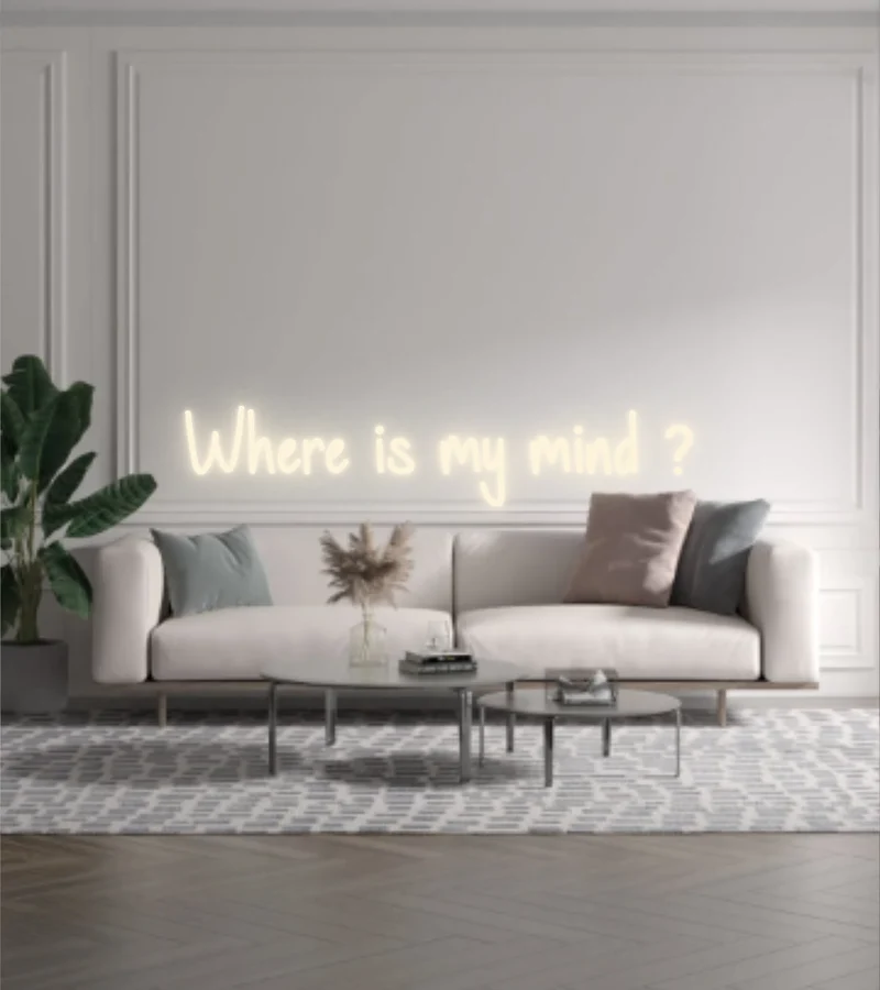 Custom text: Where is my mind ?