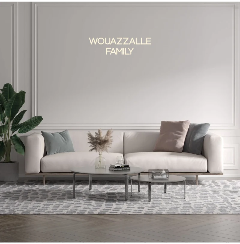 Custom text: WOUAZZALLE FAMILY