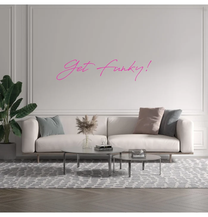 Custom text: Get Funky!