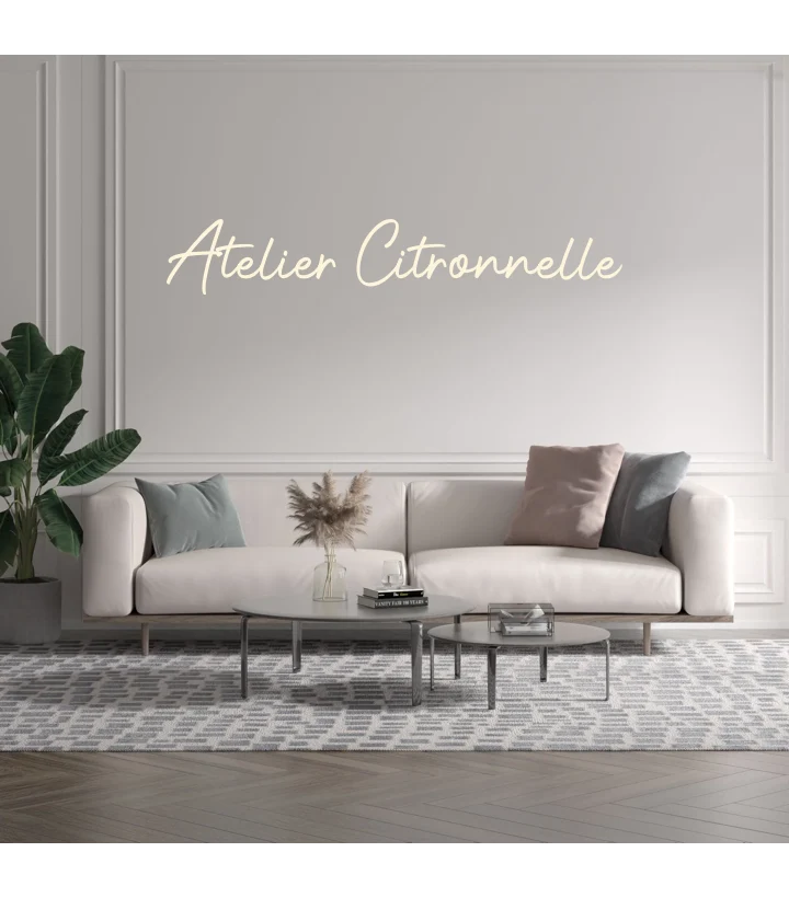 Custom text: Atelier Citronnelle