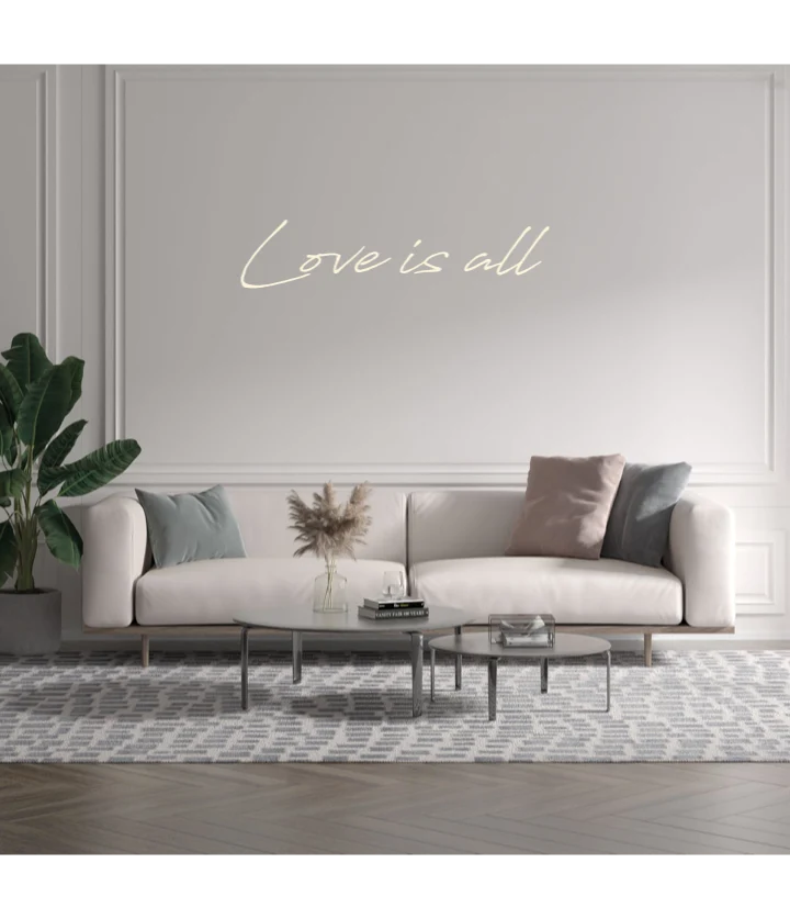 Custom text: Love is all