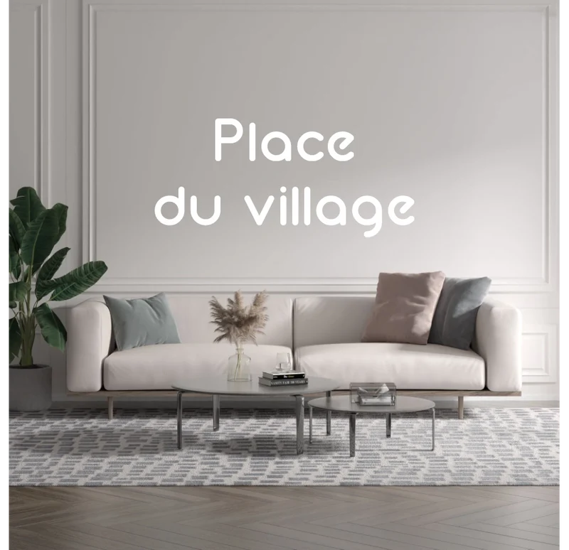 Custom text: Place du village