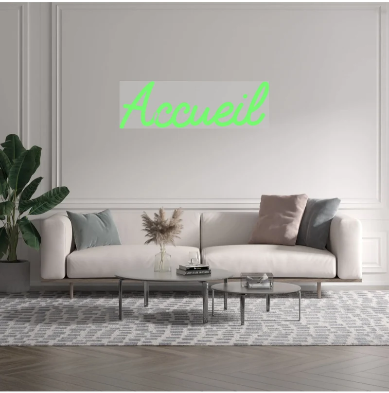 Custom text: Accueil