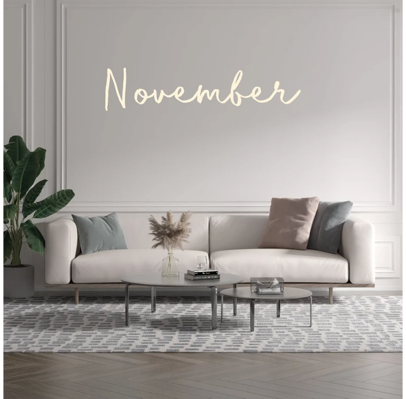 Custom text: November