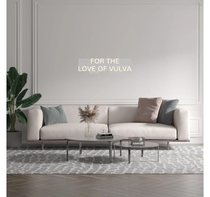Custom text: FOR THE LOVE OF VULVA