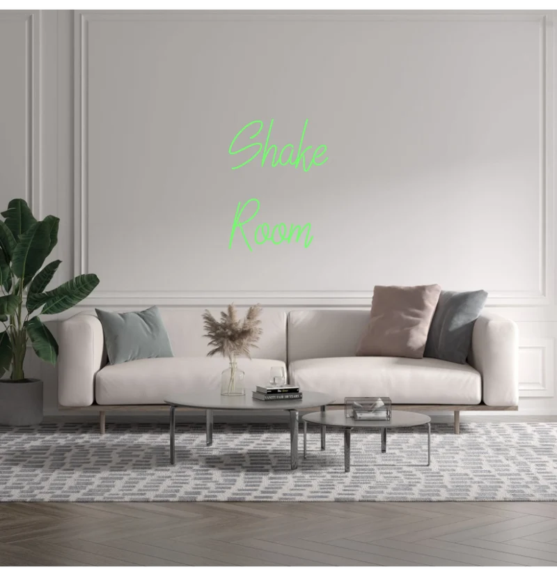 Custom text: Shake Room