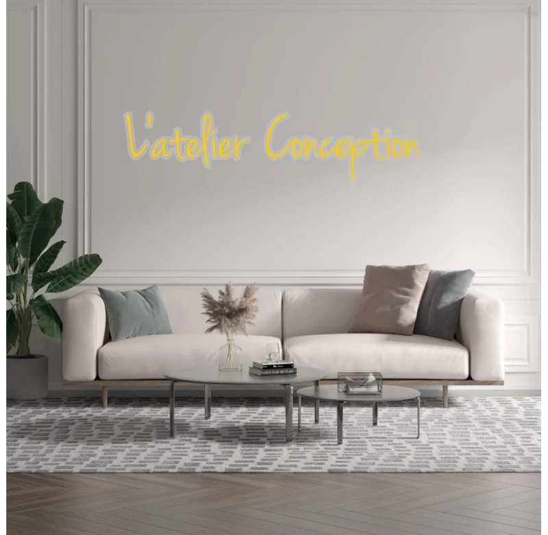 Custom text: L'atelier Conception