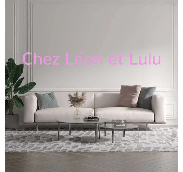 Custom text: Chez Léon et Lulu