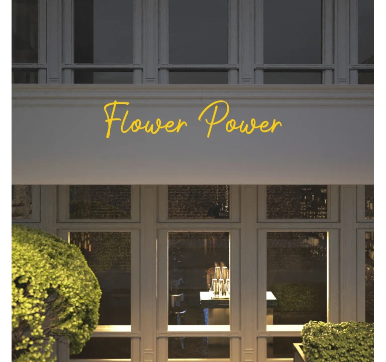 Custom text: Flower Power
