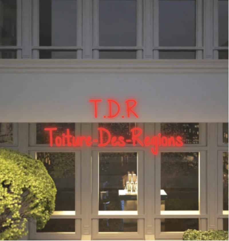 Custom text: T.D.R Toiture-Des-Regions