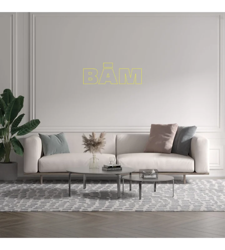 Custom text: BāM