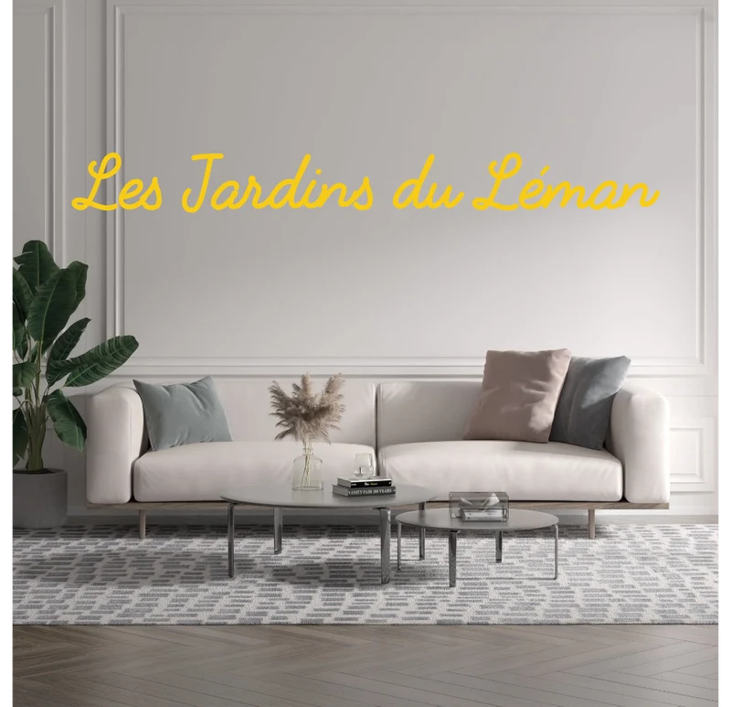 Custom text: Les Jardins du Léman