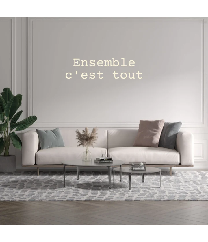 Custom text: Ensemble c'est tout