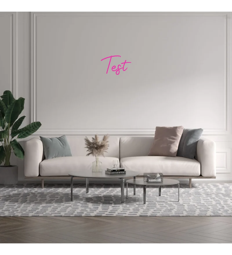 Custom text: Test