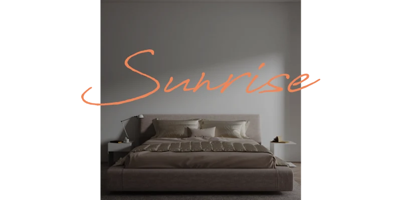 Custom text: Sunrise