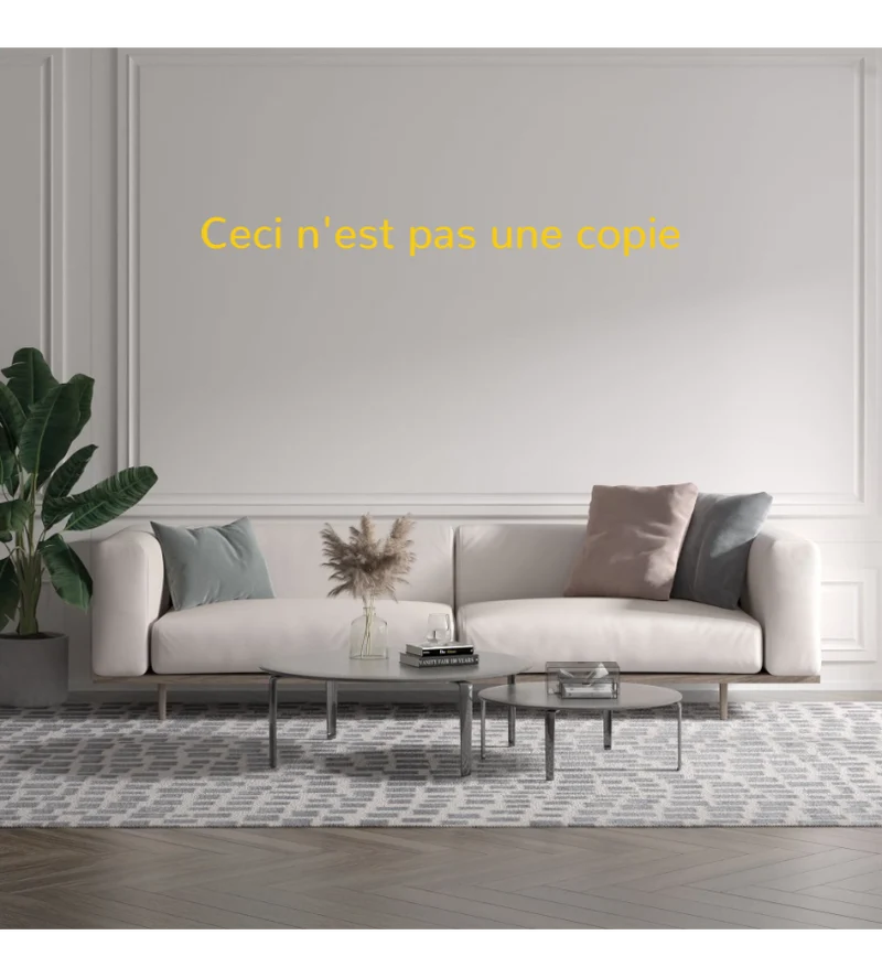 Custom text: Ceci n'est pas une copie