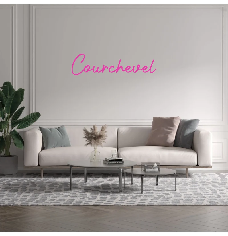 Custom text: Courchevel