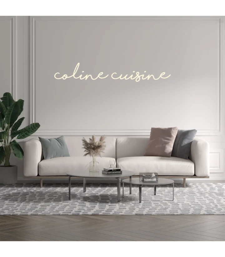 Custom text: coline cuisine