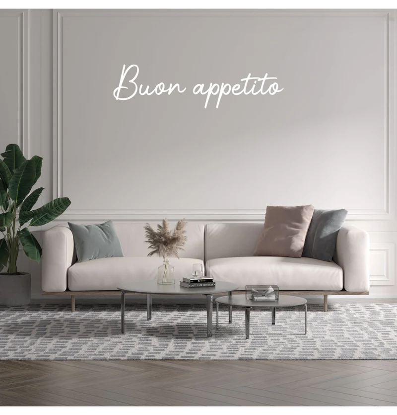 Custom text: Buon appetito