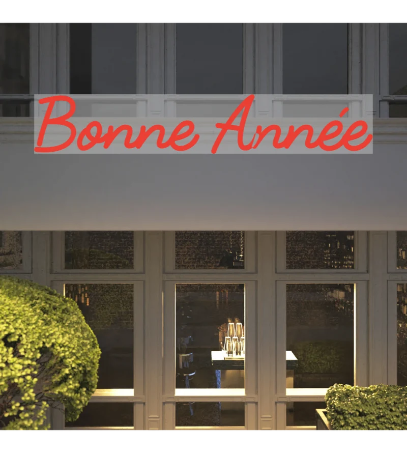 Custom text: Bonne Année