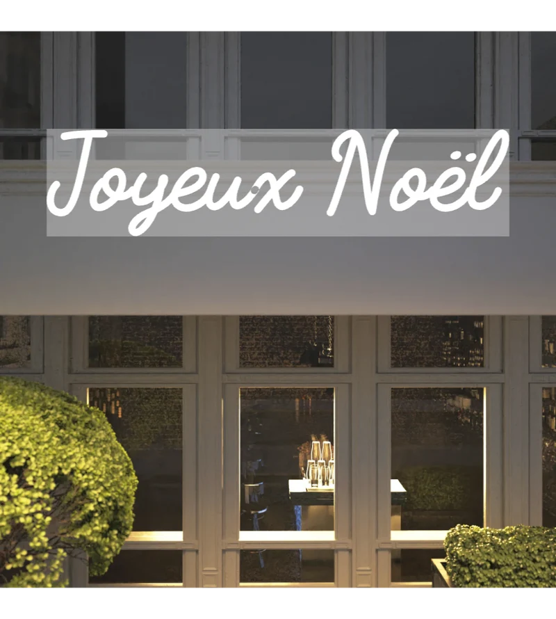 Custom text: Joyeux Noël