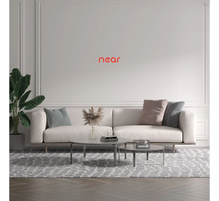 Custom text: near