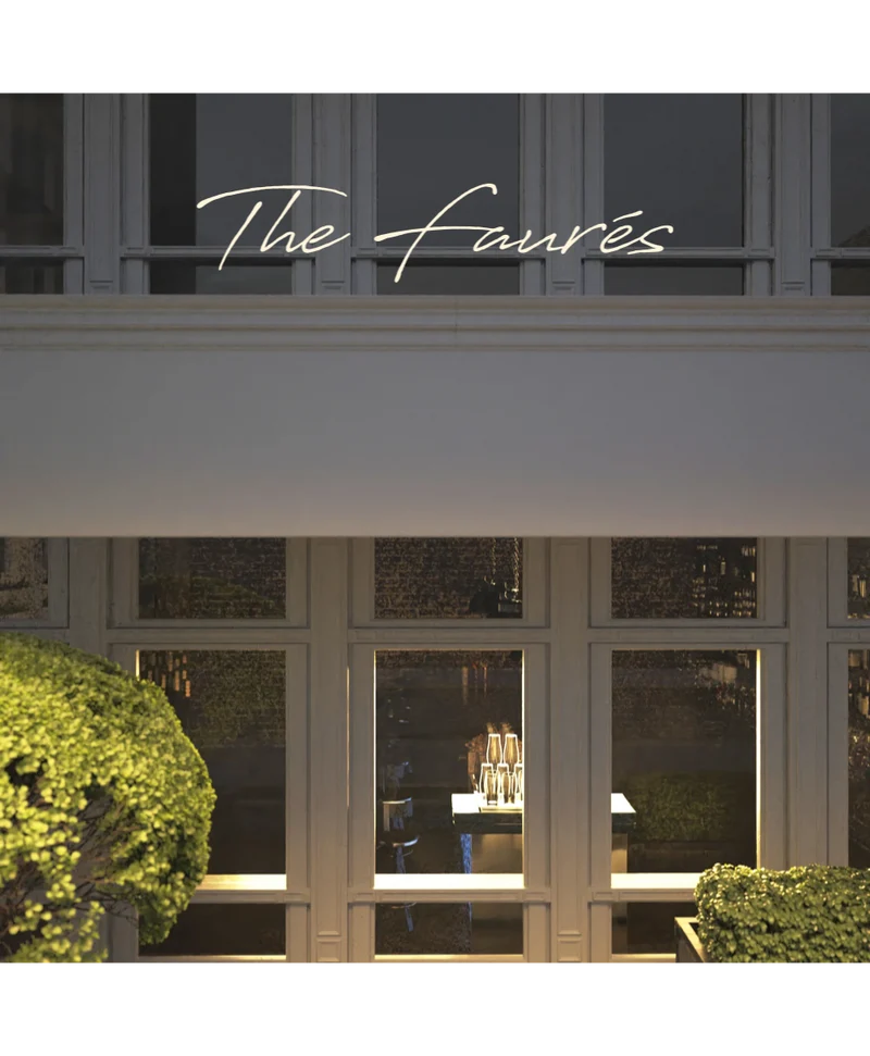 Custom text: The Faurés