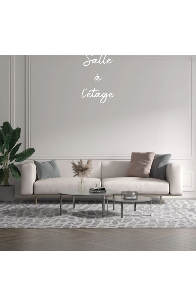Custom text: Salle à l'étage