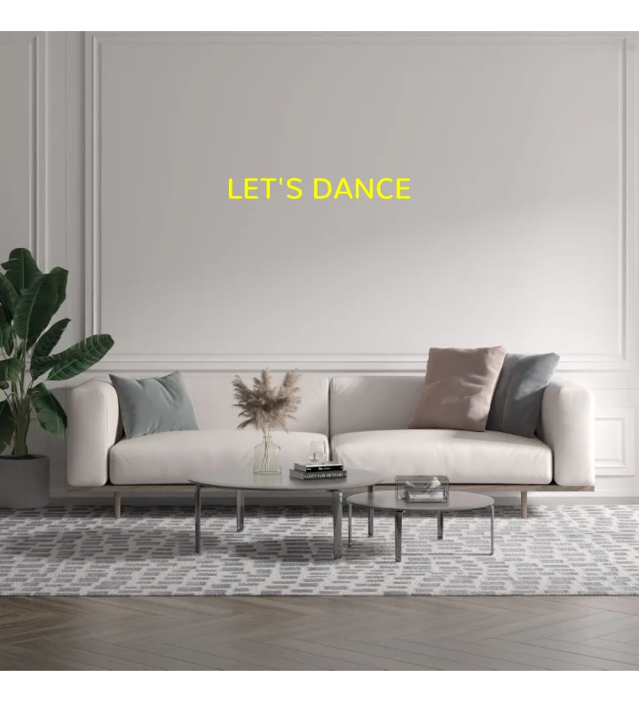 Custom text: LET'S DANCE