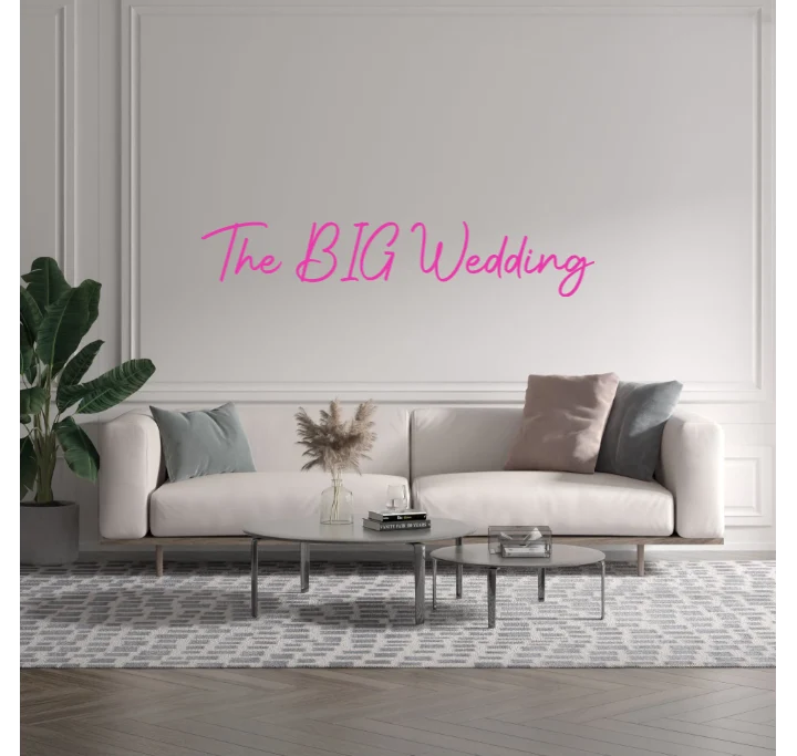 Custom text: The BIG Wedding