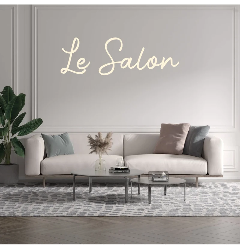 Custom text: Le Salon