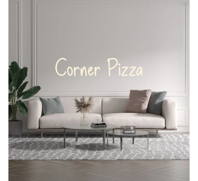 Custom text: Corner Pizza