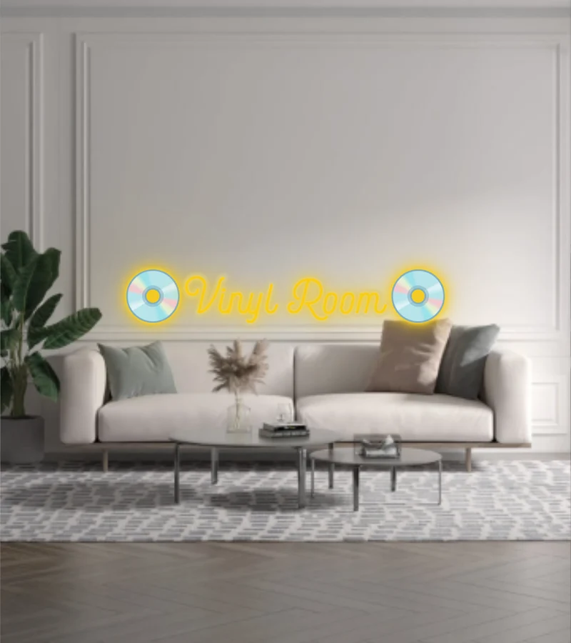 Custom text: 💿Vinyl Room💿