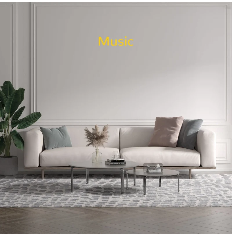 Custom text: Music
