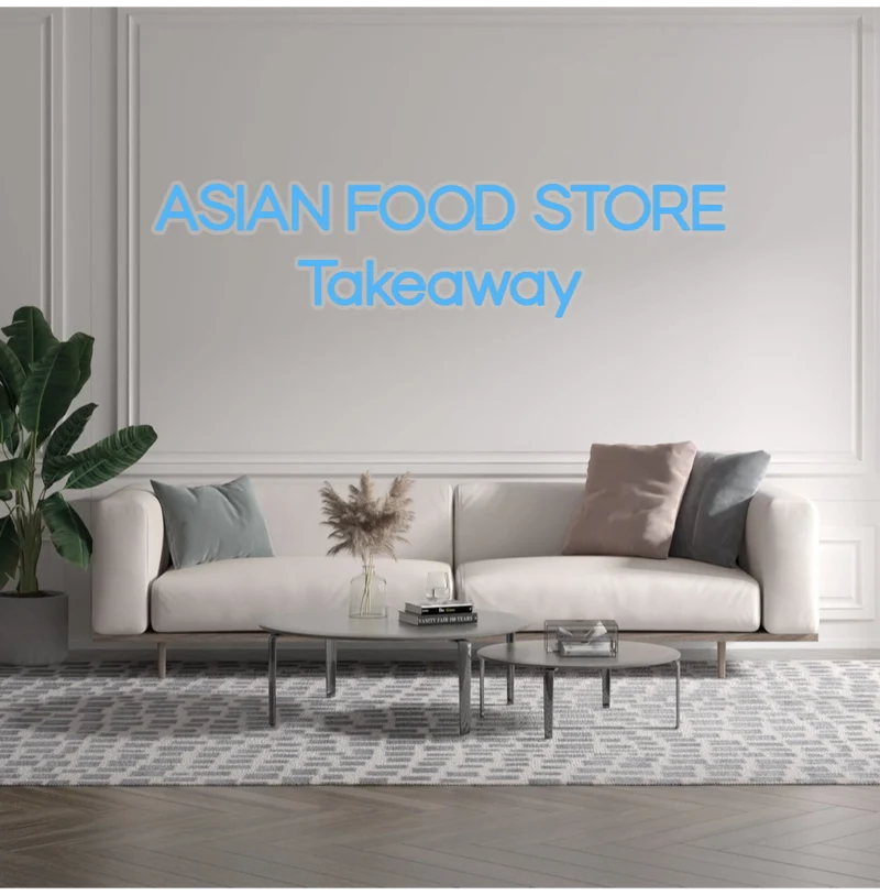 Custom text: ASIAN FOOD STORE Takeaway