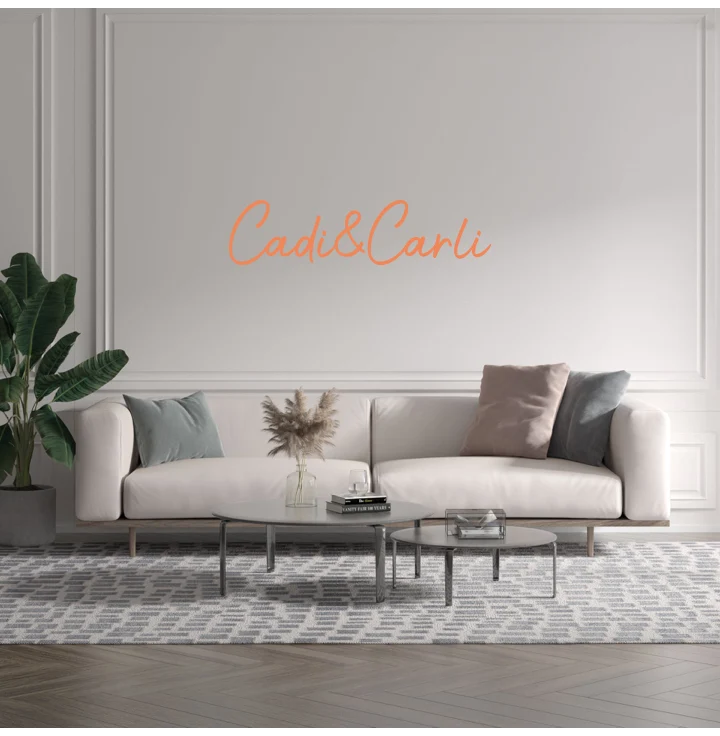Custom text: Cadi&Carli