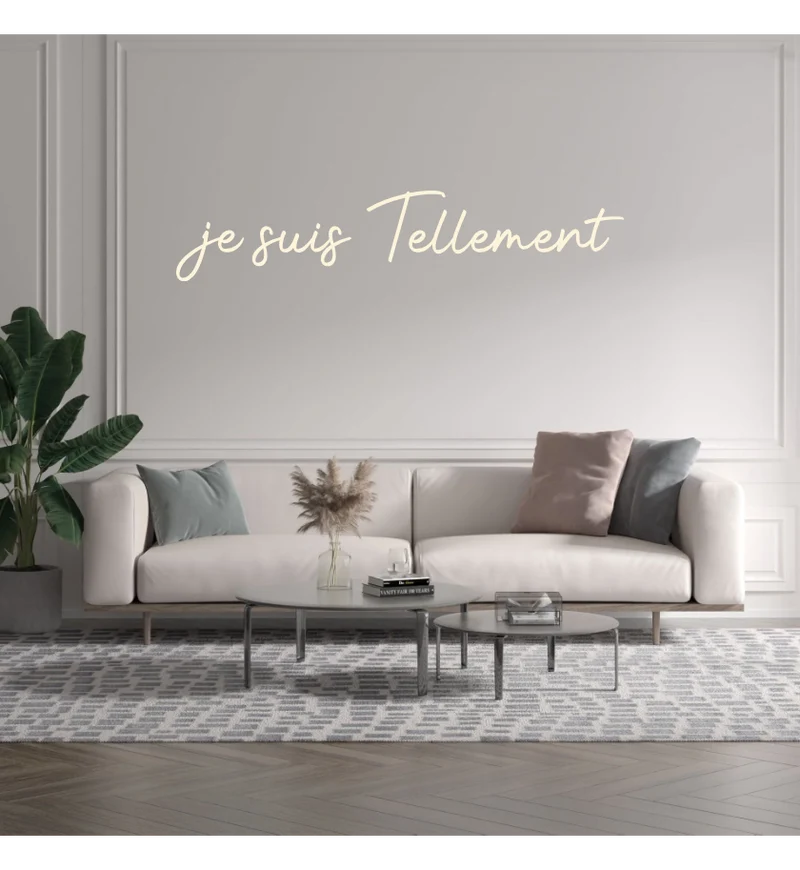 Custom text: je suis Tellement