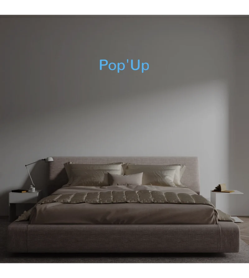 Custom text: Pop'Up