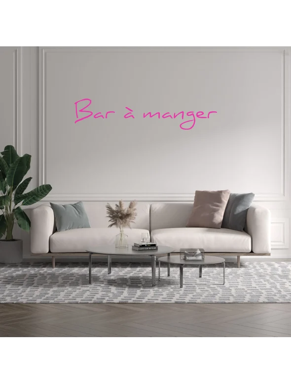 Custom text: Bar à manger