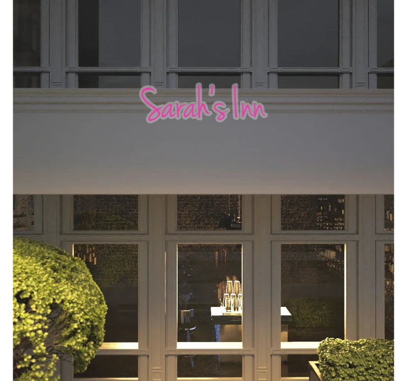 Custom text: Sarah's Inn