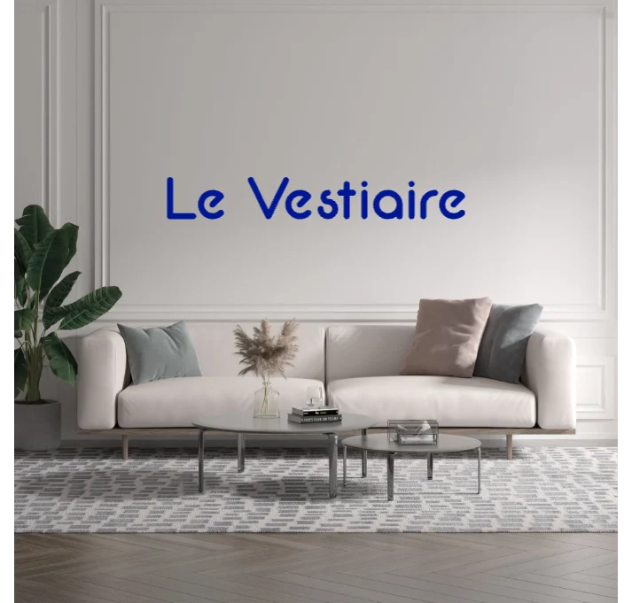 Custom text: Le Vestiaire