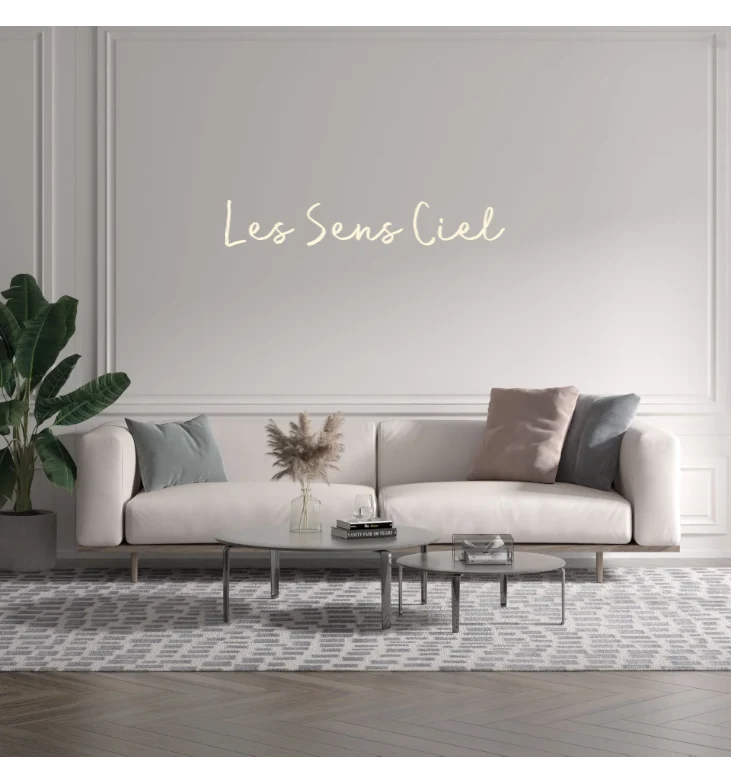 Custom text: Les Sens Ciel